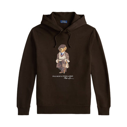 Polo Ralph Lauren Men's Polo Bear Fleece Hoodie Antique Brown