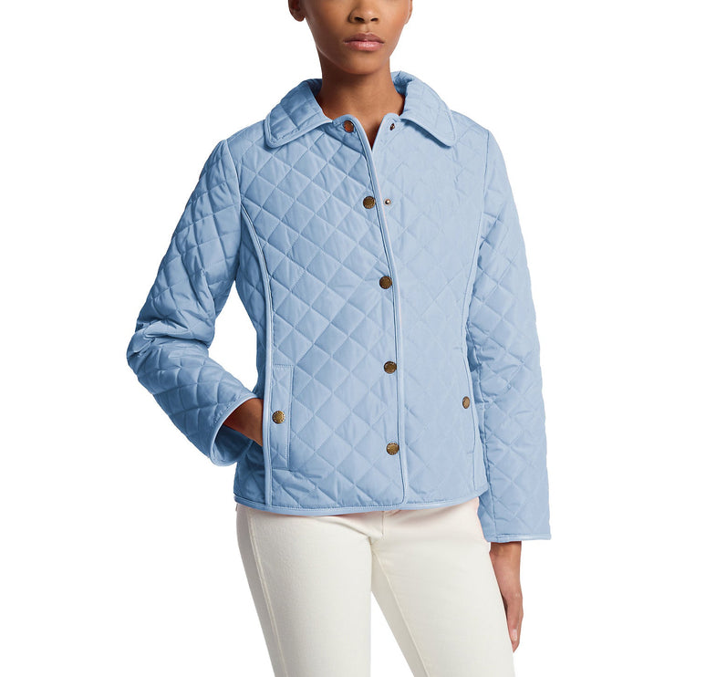Michael Kors Women's Quilted Jacket Shoreblue