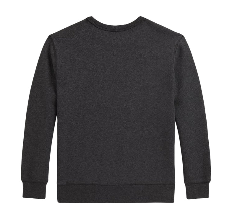 Polo Ralph Lauren Boy's Polo Bear Heathered Fleece Sweatshirt Windsor Heather