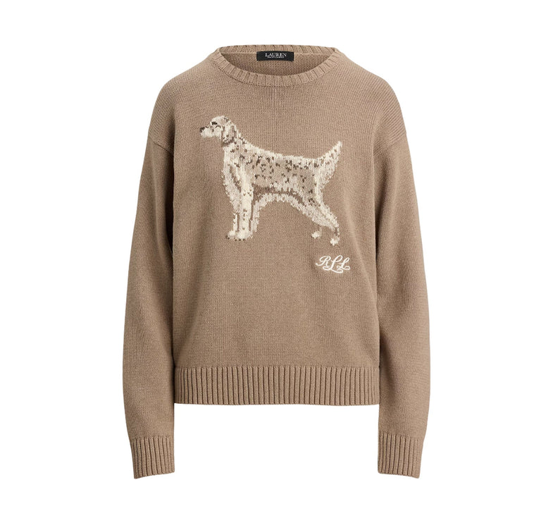 Polo Ralph Lauren Women's Intarsia-Knit English Setter Sweater Adirondack Heather Multi