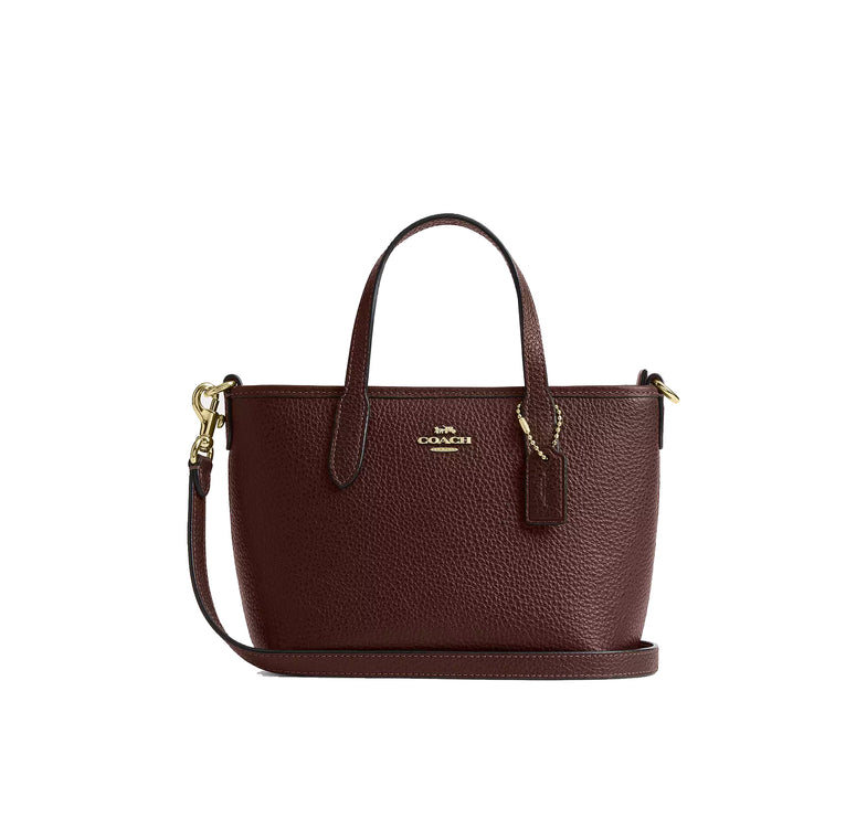 Coach Women's City Mini Tote Bag Gold/Maple