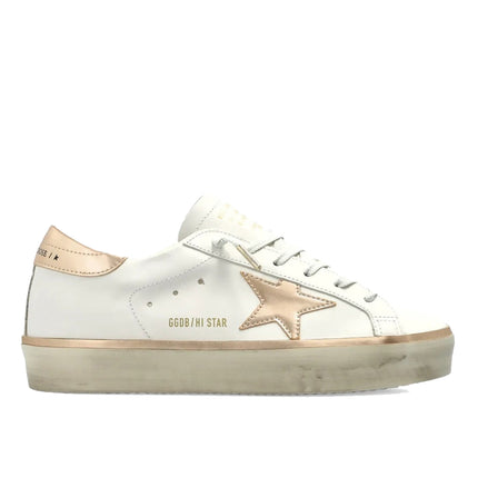 Golden Goose Women's Hi Star with Gold Star and White