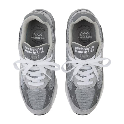 New Balance Women's Made in USA 993 Grey and White WR993GL