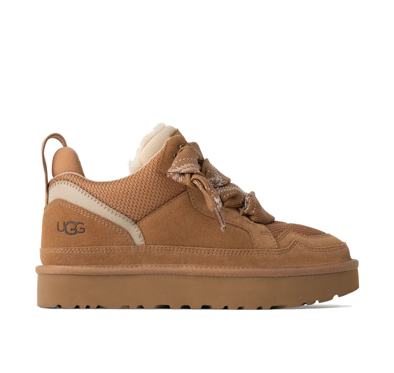 UGG Lowmel kadın sneaker, kahverengi (chestnut) süet