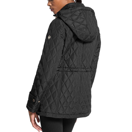 Michael Kors Women's Quilted Hooded Jacket Black