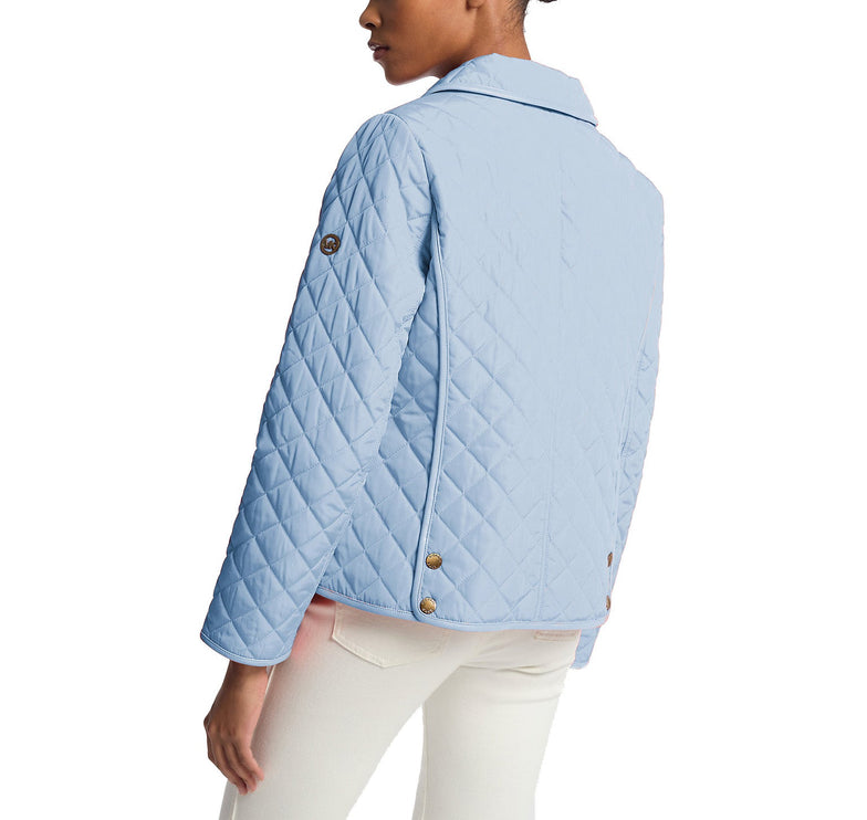 Michael Kors Women's Quilted Jacket Shoreblue