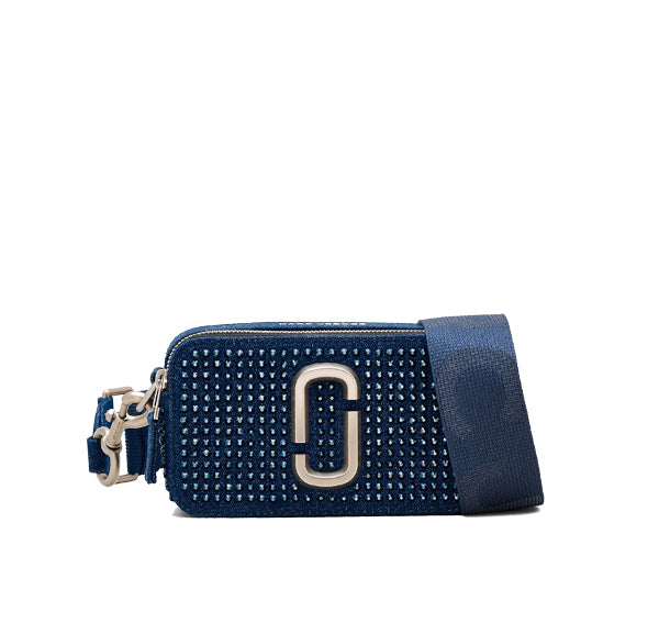 Marc Jacobs Women's The Crystal Denim Snapshot Blue