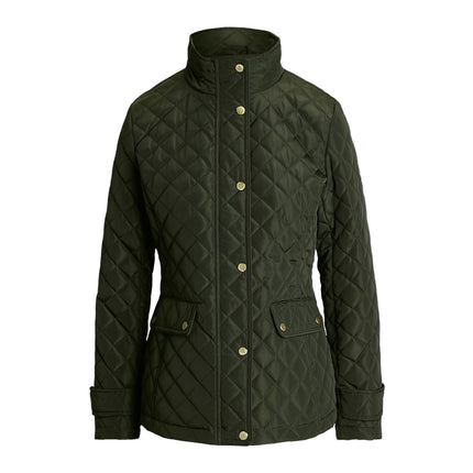Polo Ralph Lauren Women's Diamond-Quilted Mockneck Jacket Litchfield Loden
