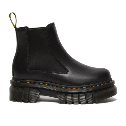 Dr. Martens Unisex Audrick Nappa Leather Platform Chelsea Boots Black