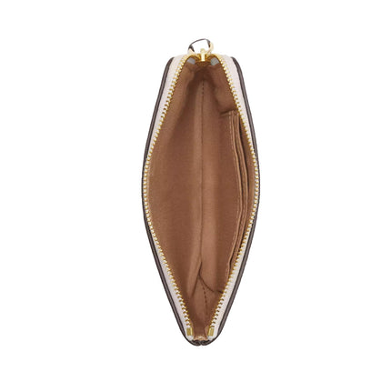 Coach Women's Corner Zip Wristlet Gold/Chalk
