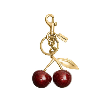 Coach Women's Cherry Bag Charm Gold/Red Apple