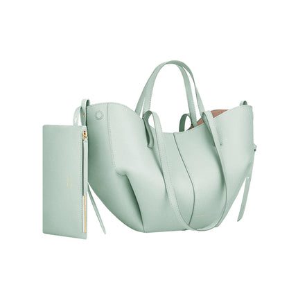 Polène Women's Cyme Mini Edition Textured Sea Foam