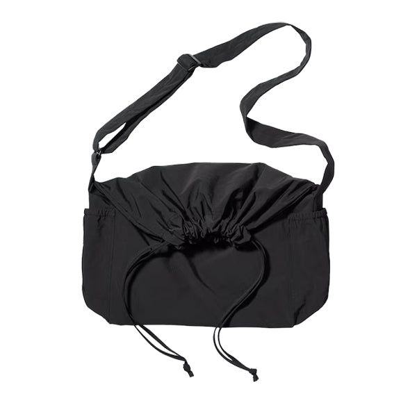 Uniqlo Unisex Drawstring Shoulder Bag 09 Black