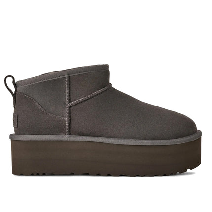 UGG Women's Classic Ultra Mini Platform Charcoal Grey