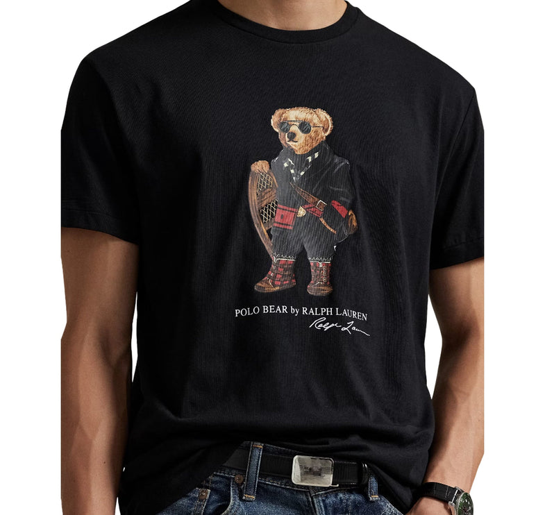 Polo Ralph Lauren Men's Classic Fit Polo Bear Jersey T-Shirt Polo Black