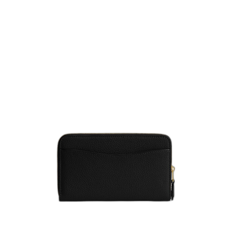 Coach Women's Essential Medium Zip Around Wallet Brass/Black