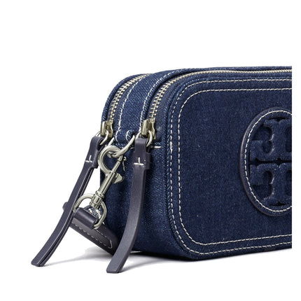 Tory Burch Women's Mini Miller Denim Crossbody Bag Royal Navy
