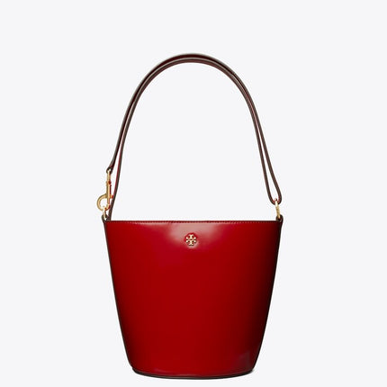Tory Burch Women's Patent Bucket Bag TORY RED