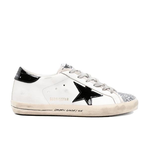 Golden Goose Women's Super Star Sneakers White/Black/Shine