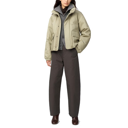 Uniqlo Women's Hybrid Down Short Jacket 32 Beige