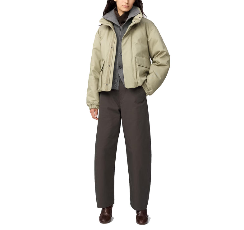 Uniqlo Women's Hybrid Down Short Jacket 32 Beige