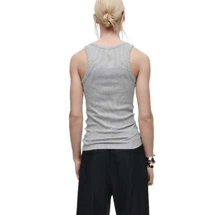 COS Women's Ribbed Tank Top Grey Melange