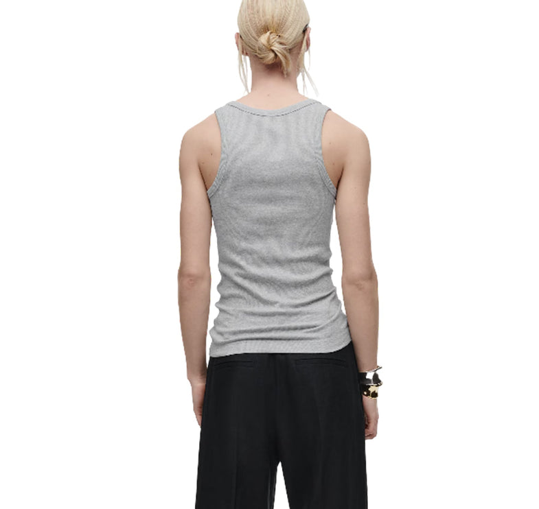 COS Women's Ribbed Tank Top Grey Melange