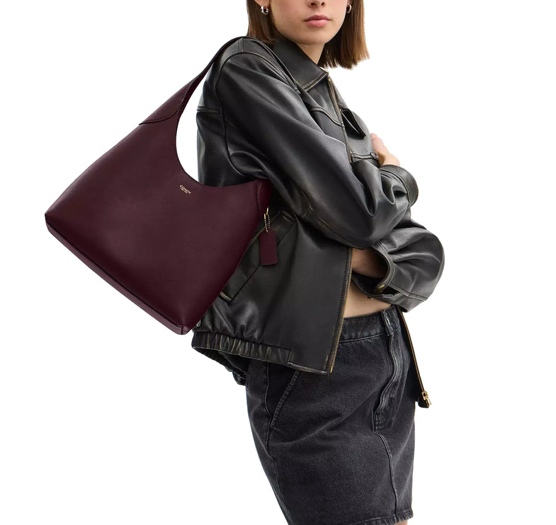 Coach Women's Brooklyn Shoulder Bag 28 Brass/Merlot