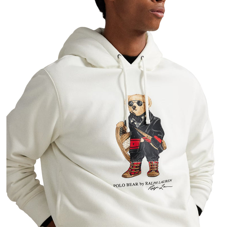 Polo Ralph Lauren Men's Polo Bear Fleece Hoodie Cream