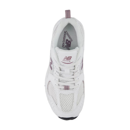 New Balance Little Kids 530 White with Dark Ice Wine PZ530SR