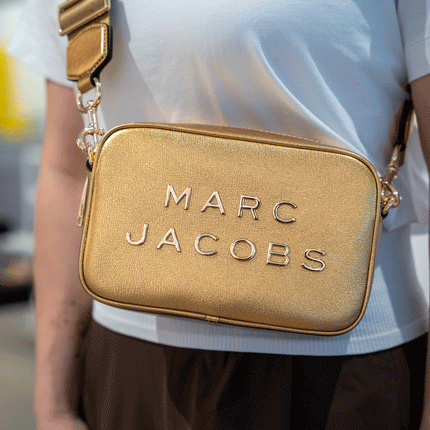 Marc Jacobs Women's Flash Leather Crossbody Bag Gold