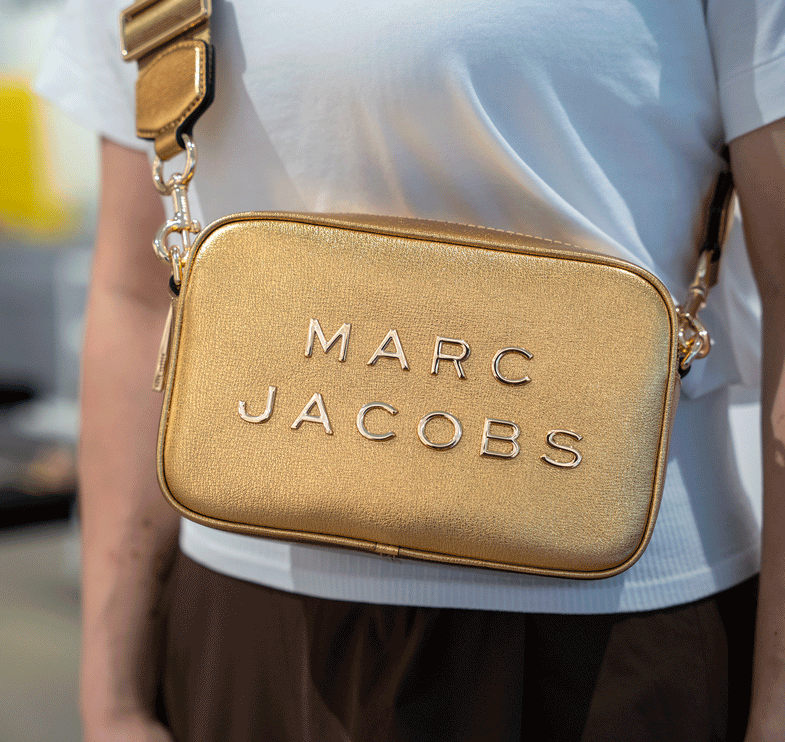 Marc Jacobs Women's Flash Leather Crossbody Bag Gold
