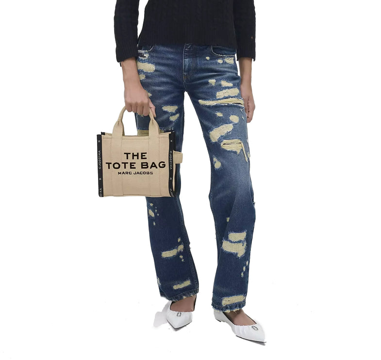 Marc Jacobs Women's The Jacquard Small Tote Bag Warm Sand - Hemen Kargoda