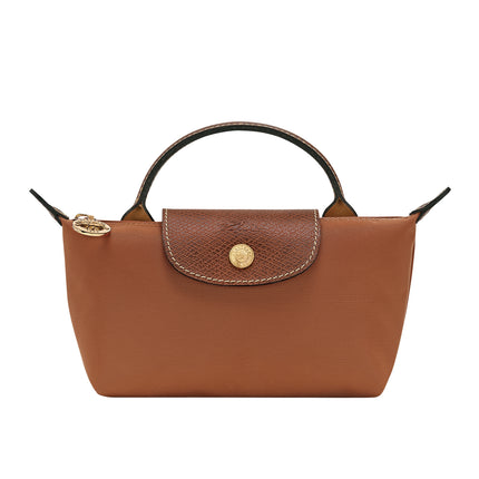 Longchamp Women's Le Pliage Original Pouch With Handle Cognac
