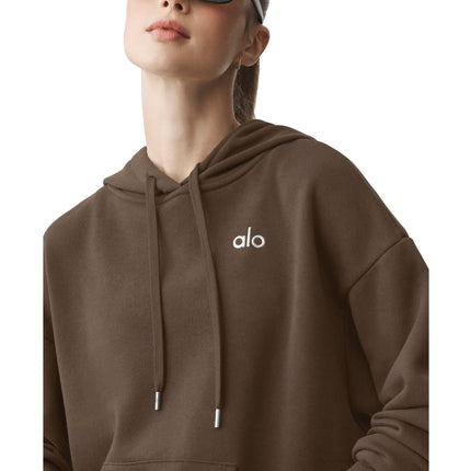 alo Women's Accolade Hoodie Espresso