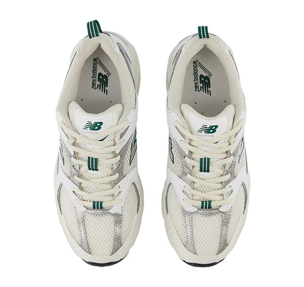 New Balance 530 Sea Salt with White and Marsh Green MR530SX  Hemen Kargoda