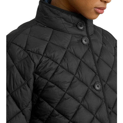 Polo Ralph Lauren Women's Diamond-Quilted Mockneck Jacket Black