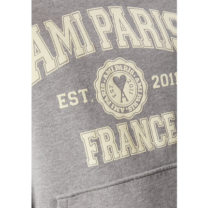 AMI Alexandre Mattiussi Unisex France Hoodie Heather Grey