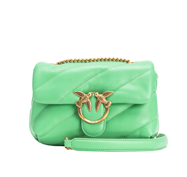 Pinko Women's Mini Love Bag Puff Maxi Quilt Mint Green