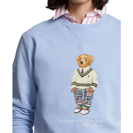 Polo Ralph Lauren Men's Polo Bear Fleece Sweatshirt Austin Blue - Hemen Kargoda