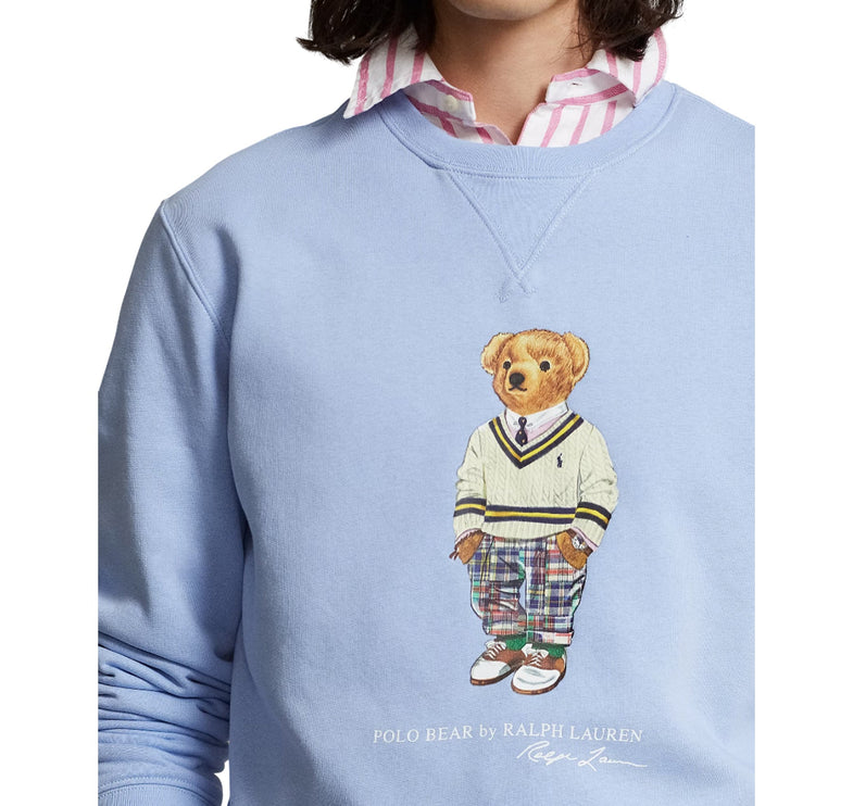 Polo Ralph Lauren Men's Polo Bear Fleece Sweatshirt Austin Blue - Hemen Kargoda