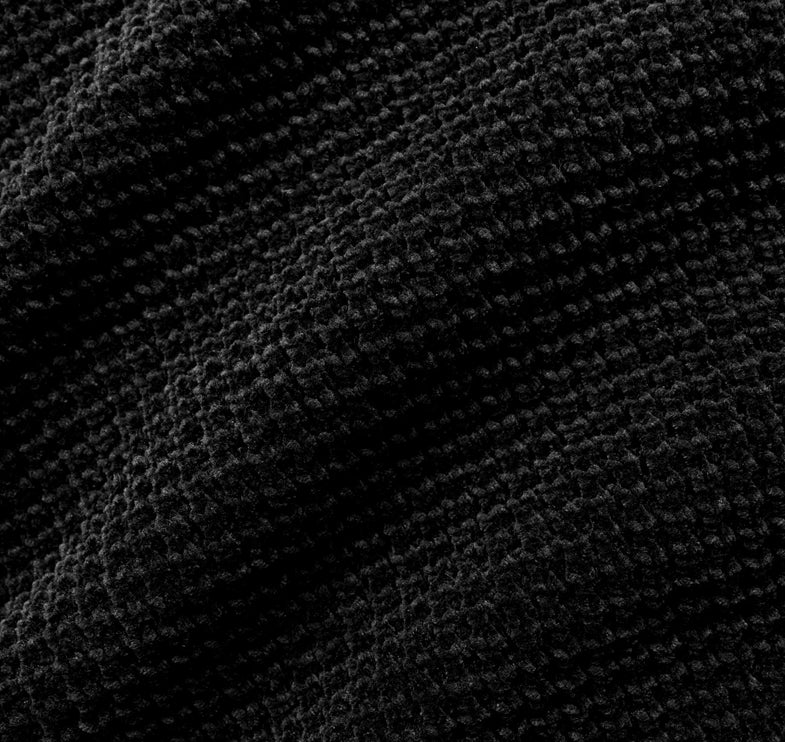 alo Women's Waffle Chenille Edition Hoodie Black