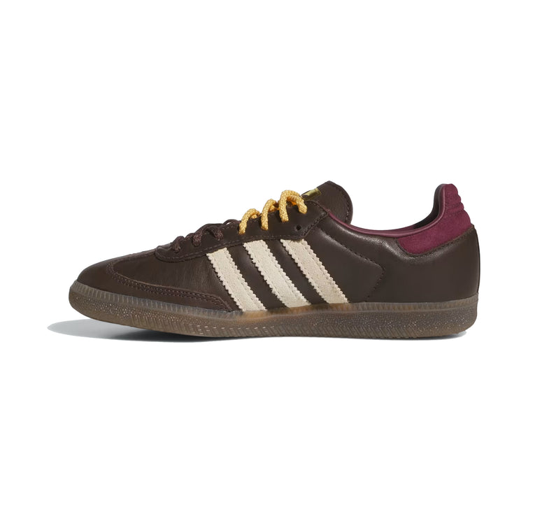 Adidas Women's Samba OG Shoes Brown/Warm Vanilla/Maroon KI8139