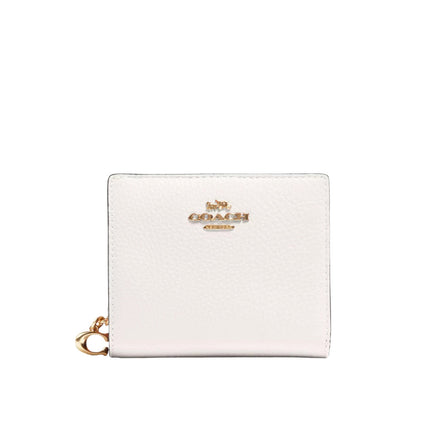Coach Women's Snap Wallet Gold/Chalk