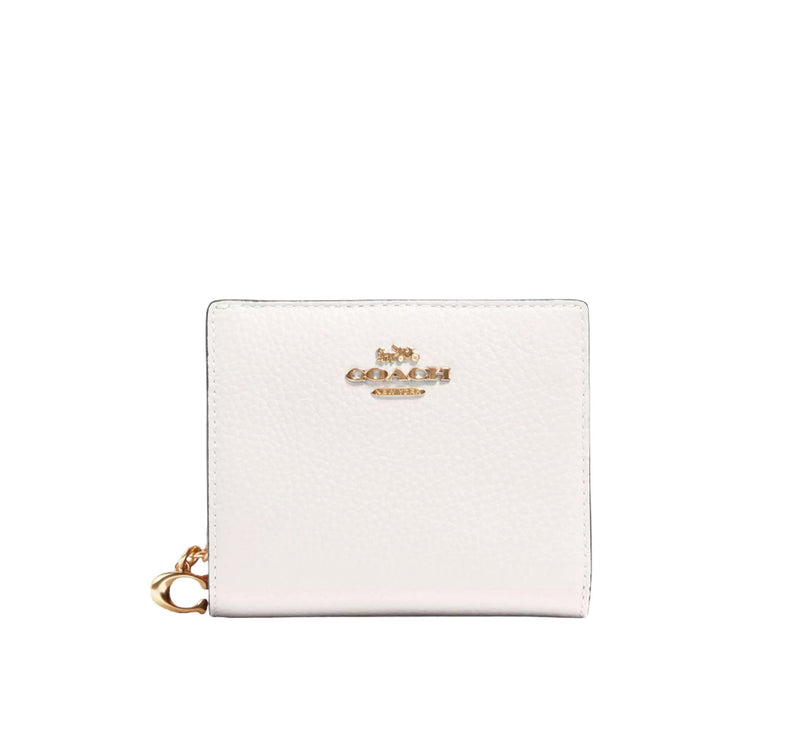 Coach Women's Snap Wallet Gold/Chalk