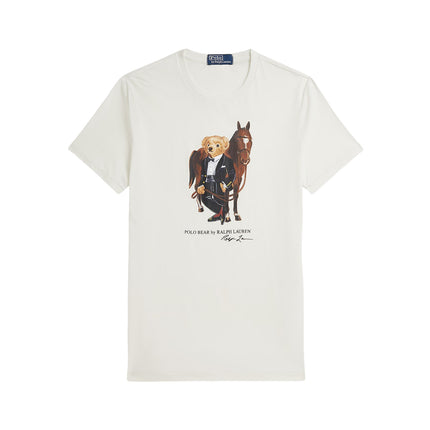 Polo Ralph Lauren Men's Polo Bear Cotton T-Shirt Deckwash White