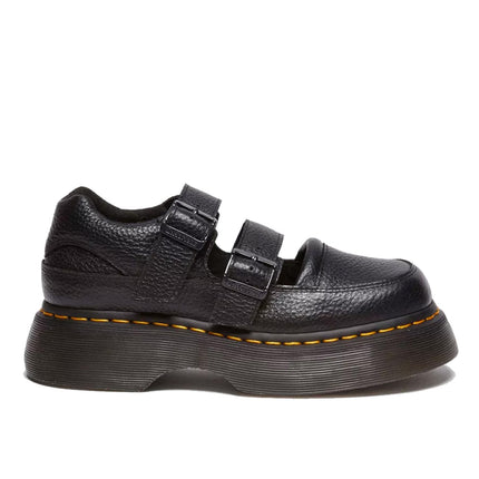 Dr. Martens Women's Buzz Milled Nappa Leather Mary Jane Shoes Black