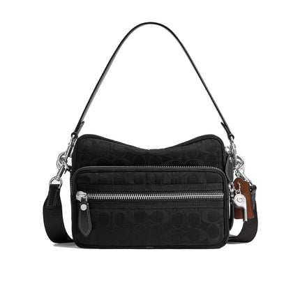 Coach Unisex Dakota Crossbody Bag In Signature Nylon Black