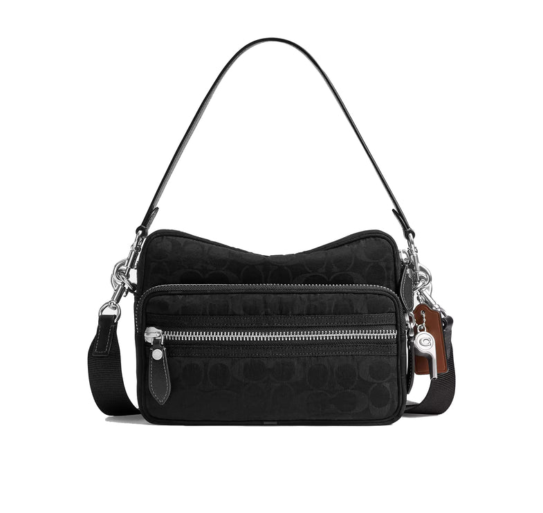 Coach Unisex Dakota Crossbody Bag In Signature Nylon Black