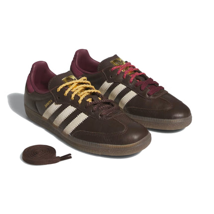 Adidas Women's Samba OG Shoes Brown/Warm Vanilla/Maroon KI8139